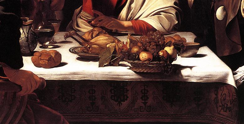 Supper at Emmaus (detail) fdg