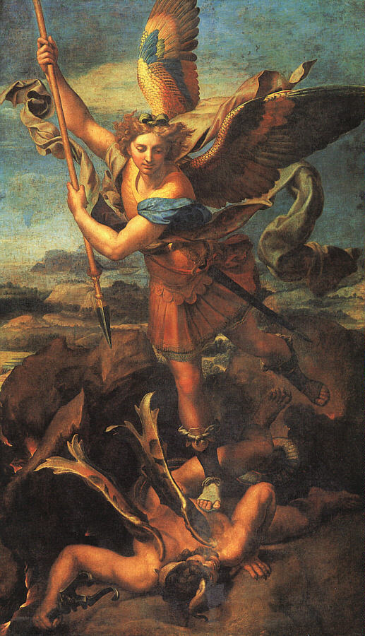 Saint Michael Trampling the Dragon
