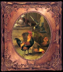 framed oil painting
