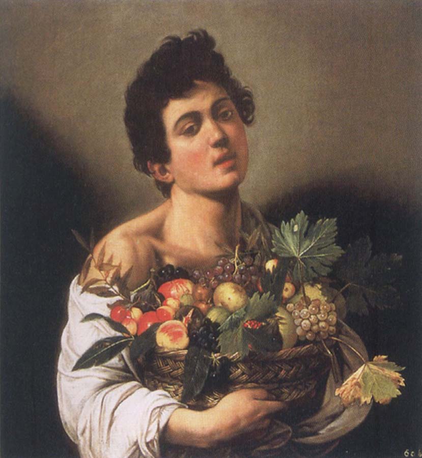 Boy with a Basket of Fruit