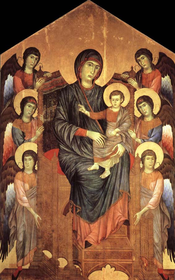 Madonna and Child in Majesty Surrounded by Angels
