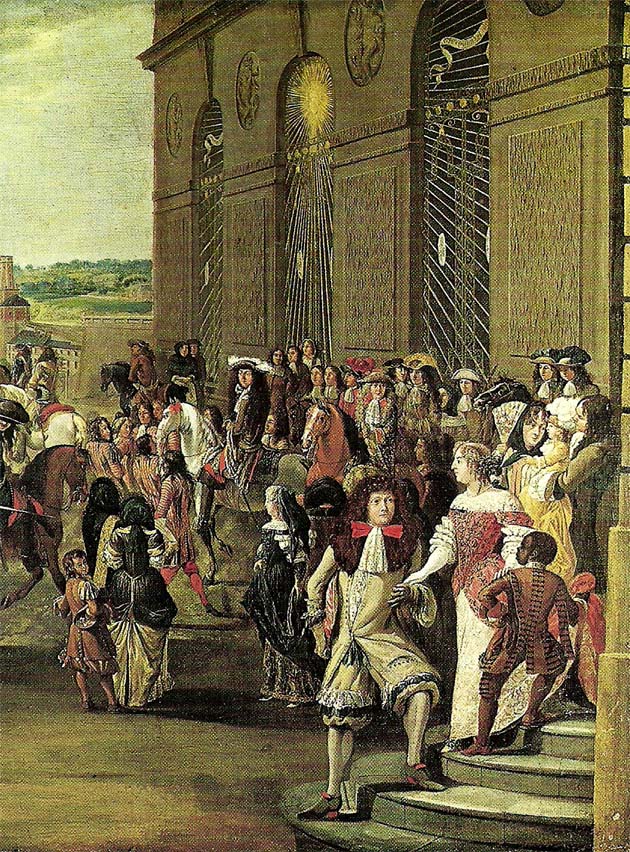 louis xiv visiting the grotto of thetis, c
