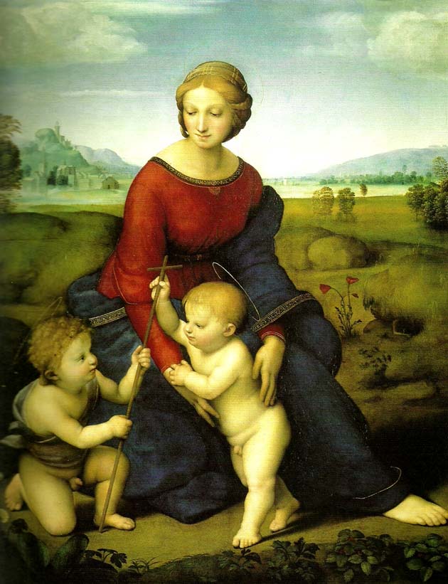 virgin and child with