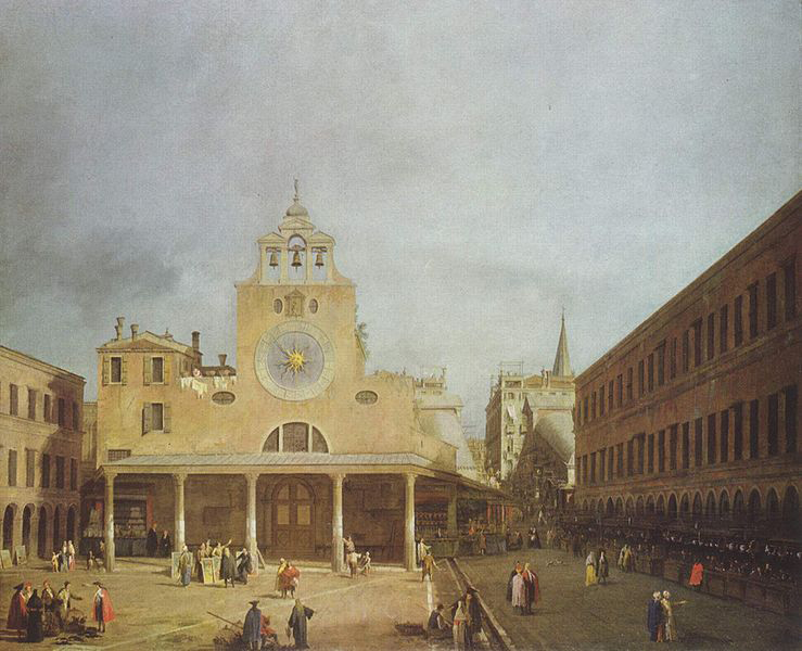 Platz vor San Giacomo di Rialto in Venedig.