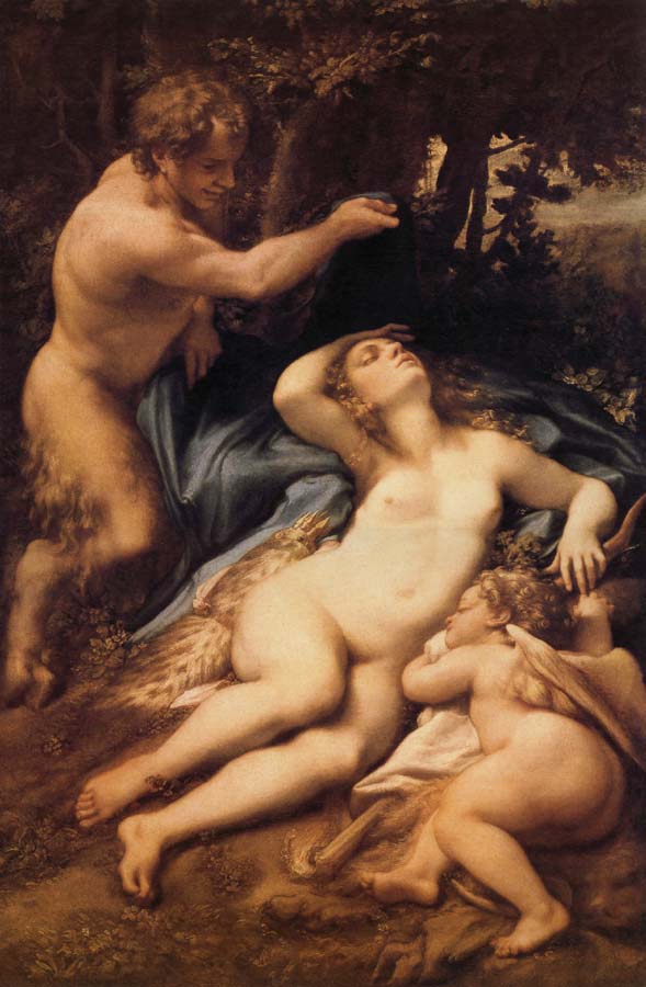 Venus,Satyre et Cupidon