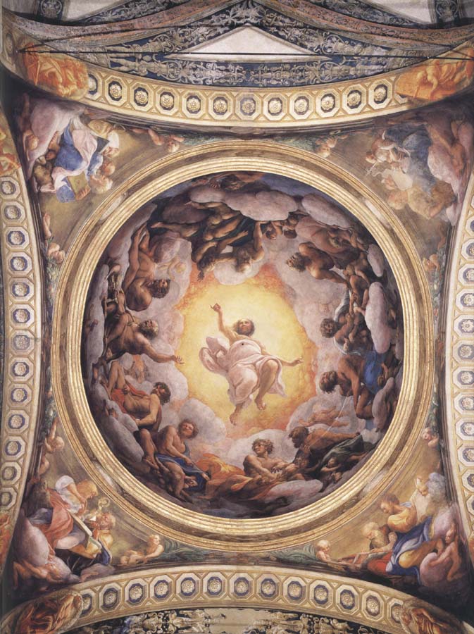 Vision of Saint john on the Island of Patmos,cupola
