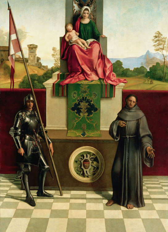 Virgin and Child with SS Francis and Liberalis (mk08)