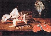Alexander Still-Life with Fish oil on canvas