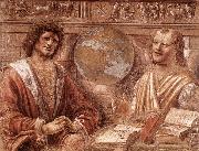 BRAMANTE Heraclitus and Democritus fd oil on canvas