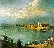 Canaletto San Cristoforo, San Michele Murano oil on canvas