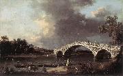 Canaletto Old Walton Bridge ff oil on canvas