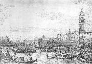 Venice: The Canale di San Marco with the Bucintoro at Anchor f Canaletto