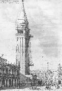 Canaletto The Piazzetta: Looking North, the Campanile under Repair bdr china oil painting artist