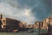Canaletto The Grand Canal from Rialto toward the North oil on canvas