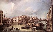 Canaletto Grand Canal: Looking North-East toward the Rialto Bridge ffg oil on canvas