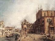 Canaletto Santi Giovanni e Paolo and the Scuola di San Marco fdg oil on canvas