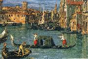 Canaletto The Grand Canal and the Church of the Salute (detail) ffg oil on canvas