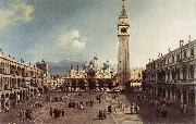 Canaletto Piazza San Marco with the Basilica fg oil on canvas