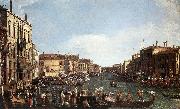 Canaletto A Regatta on the Grand Canal d oil on canvas