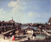 Canaletto Dolo on the Brenta df oil on canvas