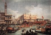 Canaletto The Bucintore Returning to the Molo on Ascension Day oil on canvas