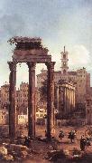 Canaletto Rome: Ruins of the Forum, Looking towards the Capitol d oil on canvas