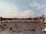 Canaletto London: Westminster Bridge from the North on Lord Mayor s Day painting
