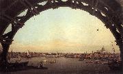 Canaletto London: Seen Through an Arch of Westminster Bridge df oil on canvas