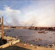 Canaletto London: The Thames and the City of London from Richmond House g oil painting on canvas
