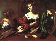Caravaggio Martha and Mary Magdalene oil on canvas