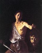 Caravaggio David dfg oil on canvas