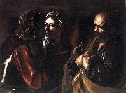 Caravaggio The Denial of St Peter dfg oil on canvas