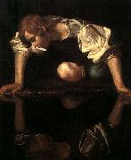 Caravaggio Narcissus painting