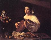 Caravaggio Lute Player f oil painting on canvas