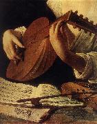 Caravaggio Lute Player (detail) gg oil on canvas