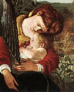 Caravaggio Rest on Flight to Egypt (detail) fg oil on canvas