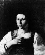 Caravaggio Portrait of a Courtesan fg oil on canvas