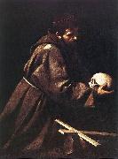 Caravaggio St Francis dfgd oil on canvas