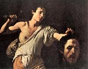 Caravaggio David fghfg oil painting on canvas