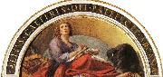 Correggio Lunette with St.John the Evangelist painting