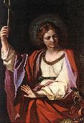 GUERCINO St Marguerite sdg oil on canvas