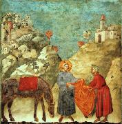 Saint Francis Giving his Mantle to a Poor Man Giotto