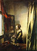 JanVermeer Girl Reading a Letter at an Open Window oil