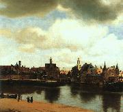 JanVermeer View of Delft painting