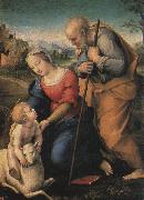 Raphael The Holy Family with a Lamb oil