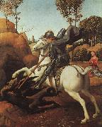 Raphael St.George and the Dragon oil on canvas