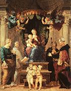 Raphael Madonna del Baldacchino oil on canvas