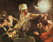 Rembrandt Belshazzar's Feast oil on canvas