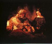 Rembrandt Jacob's Blessing painting