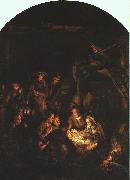 Rembrandt Adoration of the Shepherds oil on canvas